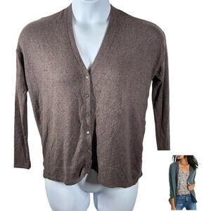 American Eagle Soft & Sexy Plush Cardigan Purple Marble Size XS Oversized